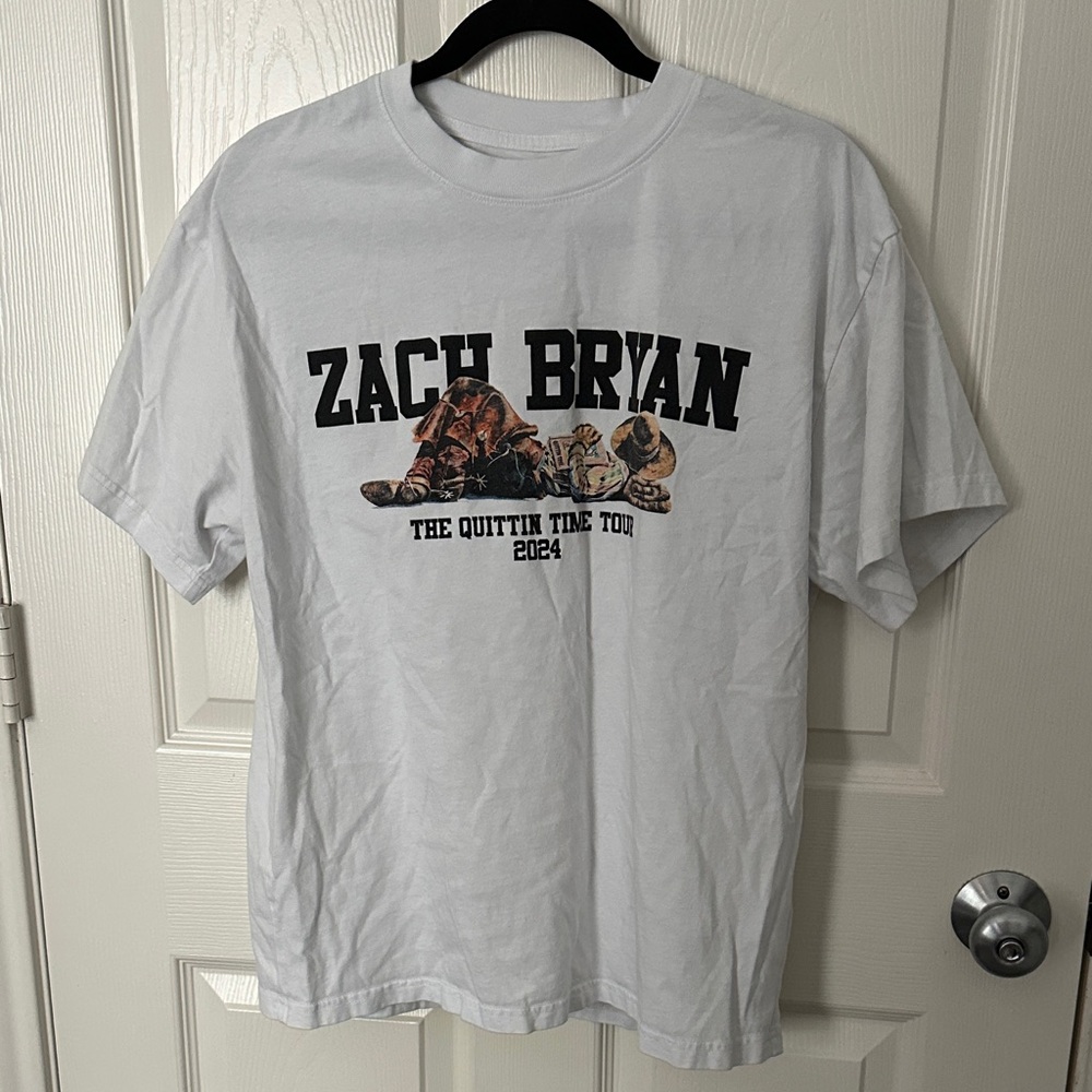 Zach Bryan White Graphic T-Shirt